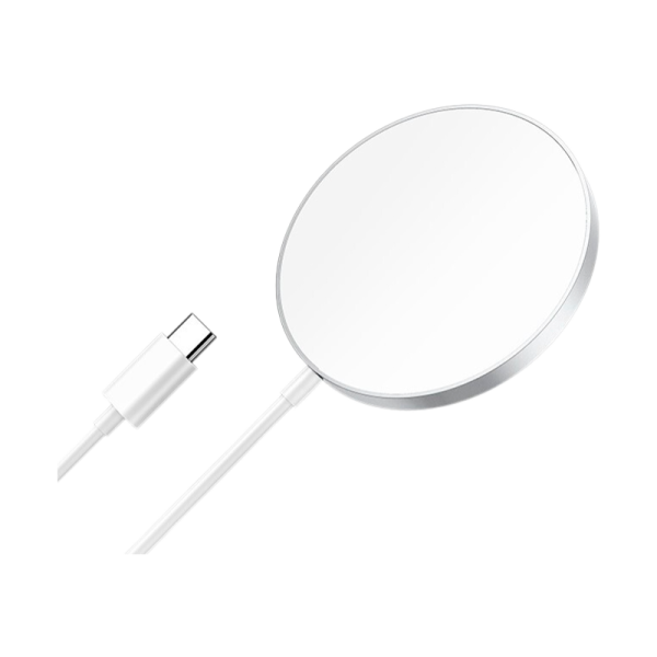 Беспроводное З/У Borofone BQ11 2.0A 15W MagSafe с кабелем Type-C серебряный (1/31/186)