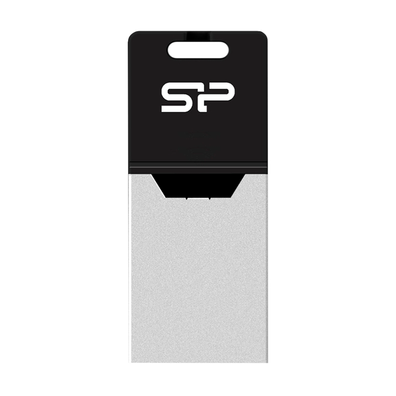 Флеш-накопитель Silicon Power Mobile X20 8GB USB2.0 microUSB (m) металл серебряный