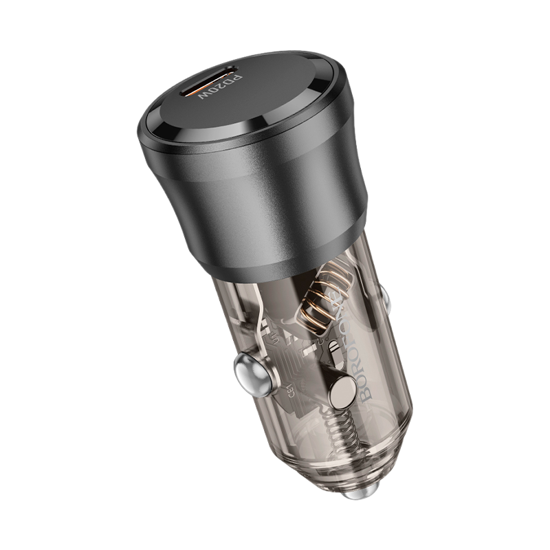 Автомобильное З/У Borofone BZ24 1USB 20W QC3.0 черный (1/98/392)