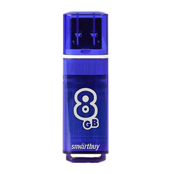 Флеш-накопитель Smartbuy Glossy 8GB USB3.0 пластик синий