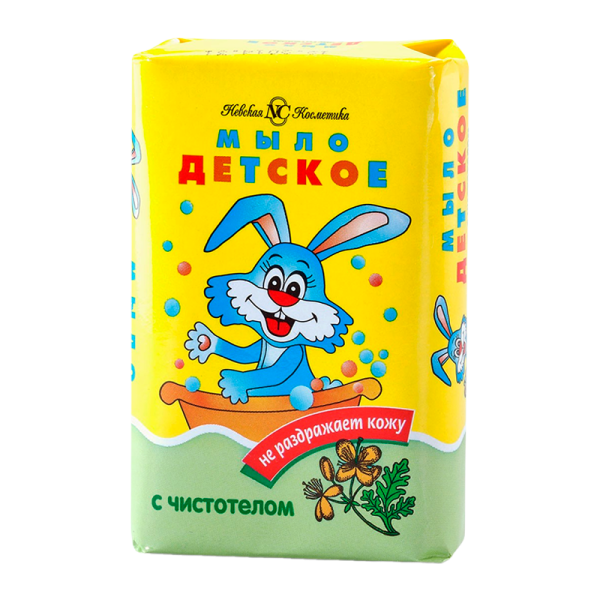 Мыло Невская Косметика для детей с чистотелом 90 г (1/72)