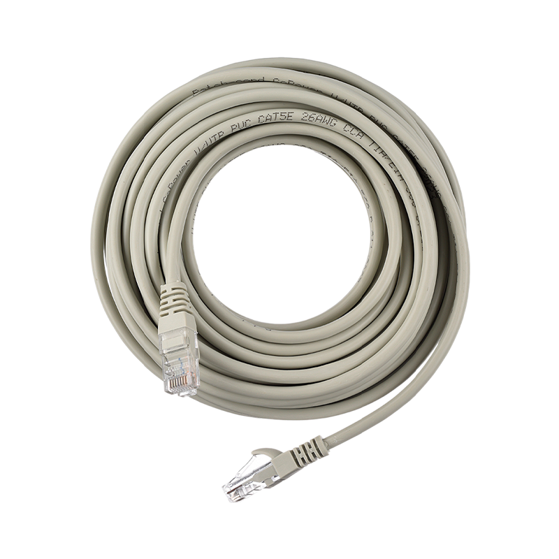Патч-корд GoPower RJ-45 (m)-RJ-45 (m) 10.0м кат.5е ПВХ 26AWG CCA серый Premium Zip-Lock c подвесом