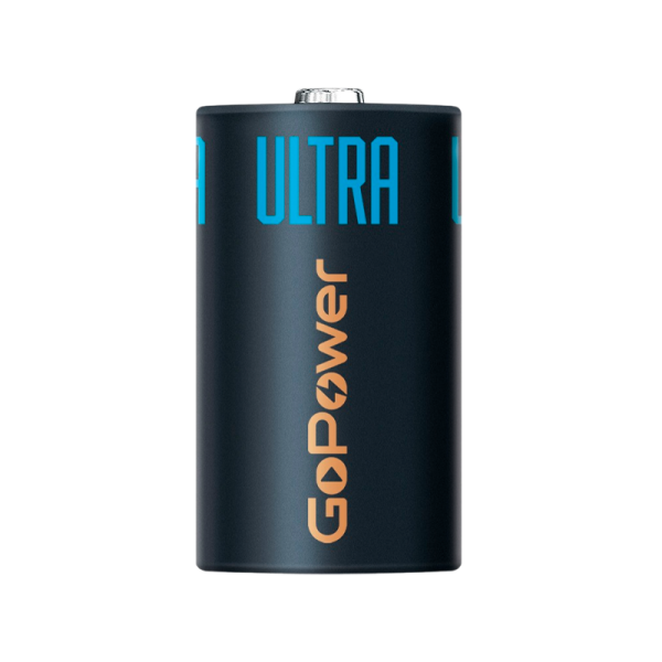 Батарейка GoPower ULTRA LR20 D BL2 Alkaline 1.5V (2/12/96)