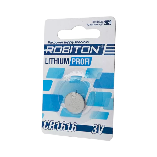 Батарейка ROBITON PROFI R-CR1616-BL1, CR1616 BL1 (1/40/1800)
