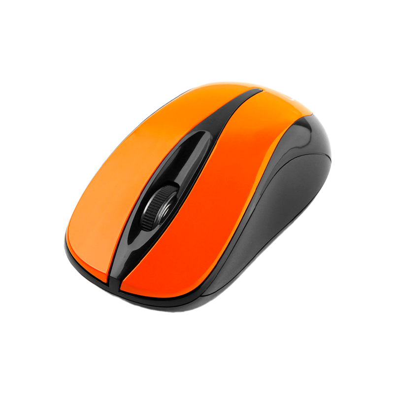 Мышь беспроводная Gembird MUSW-325-O классическая USB черный оранжевый (1/100)