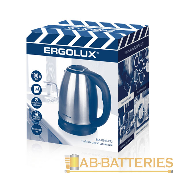 Электрочайник Ergolux ELX-KS05-C72 1600W 1.8л черный