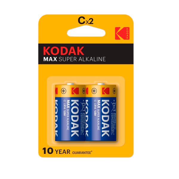 Батарейка Kodak MAX LR14 C BL2 Alkaline 1.5V (2/20/200/6000)