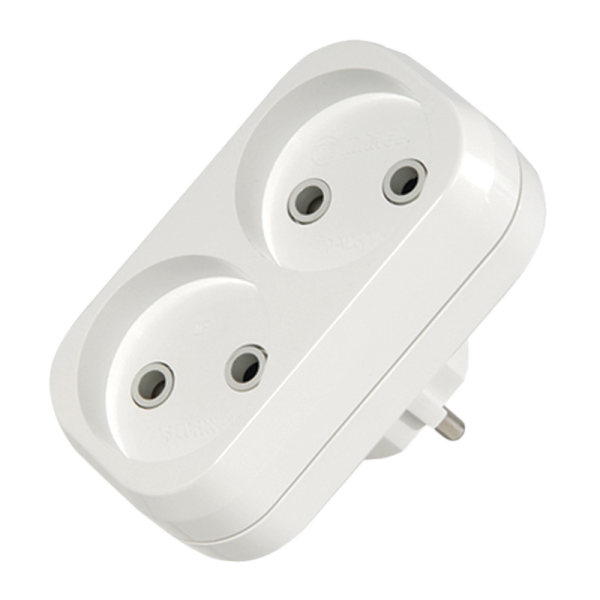 Разветвитель Makel 2р.Б/З белый 10030 (1/20)