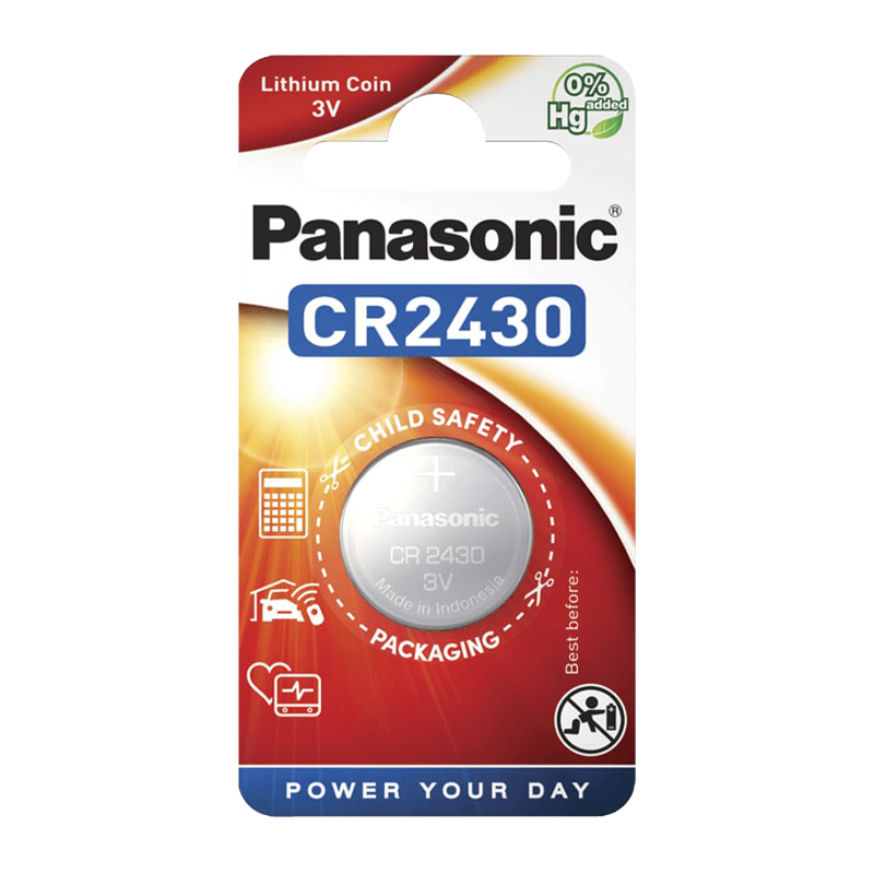 Батарейка Panasonic Power Cells CR2430 BL1 Lithium 3V (1/12)