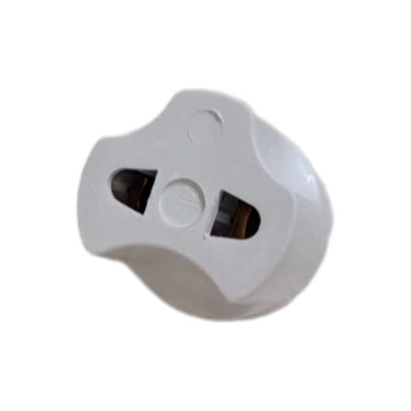 Сетевой переходник Без бренда "Треугольник" 1р.Б/З белый