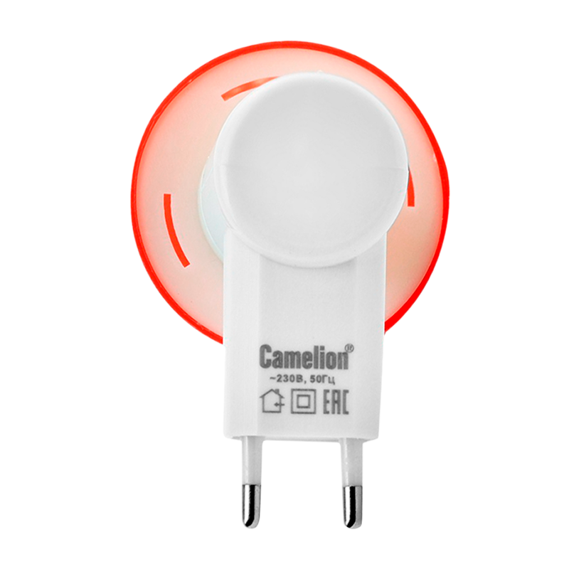 Ночник Camelion NL-193 "Светильник красный" 3LED 0.5W 220V в розетку (1/24/96)