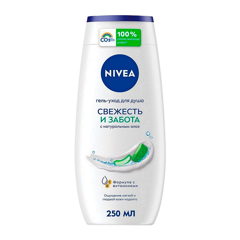 Гель для душа Nivea Свежесть и Забота 250мл