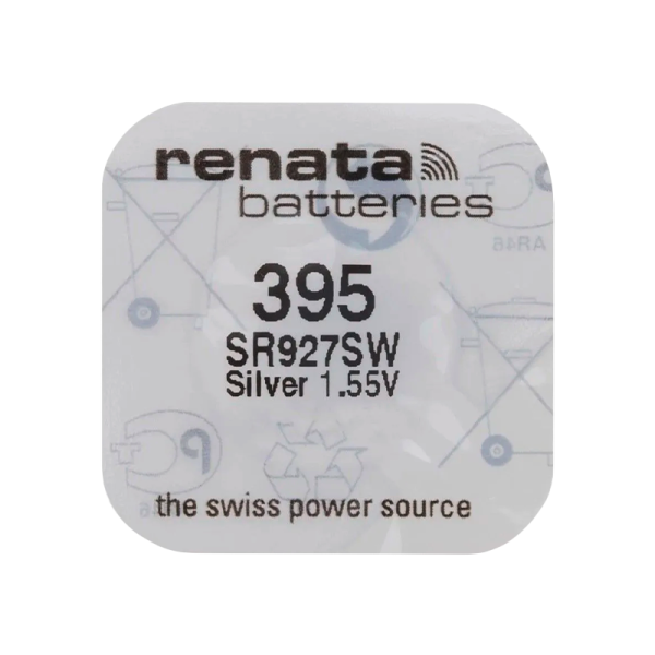 Батарейка Renata 395 (SR927SW) Silver Oxide 1.55V (1/10/100)