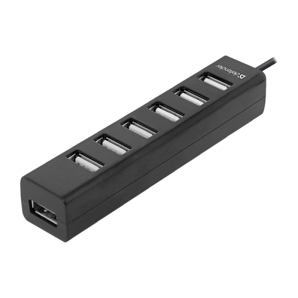 USB-Хаб Defender Quadro Swift 7USB черный (1/100)