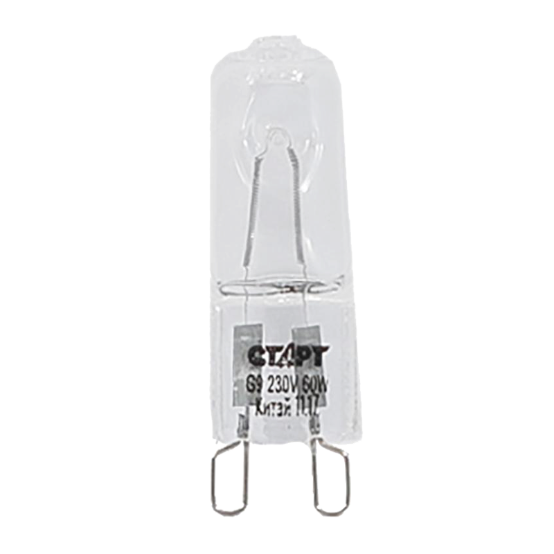 Лампа галогенная Старт G9 60W 220V капсула прозрачная