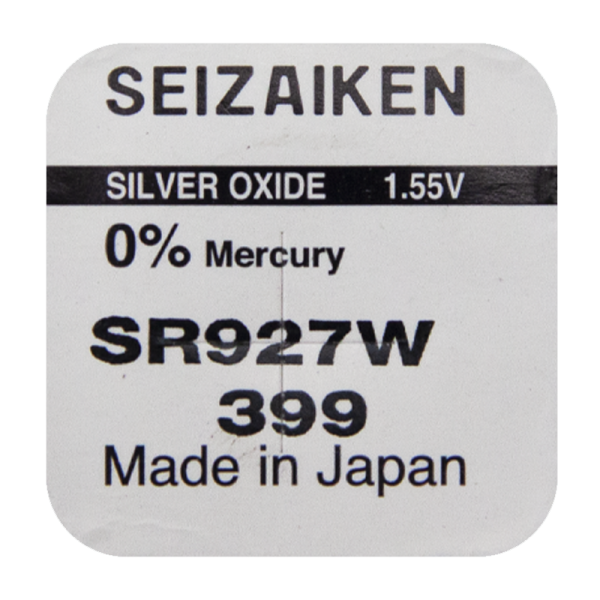 Батарейка SEIZAIKEN 399 (SR927W) Silver Oxide 1.55V (1/10/100/1000)