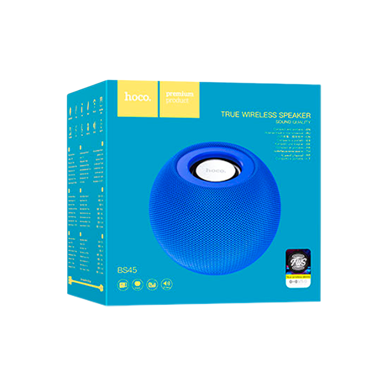 Портативная колонка HOCO BS45 bluetooth 5.0 microSD синий (1/80)
