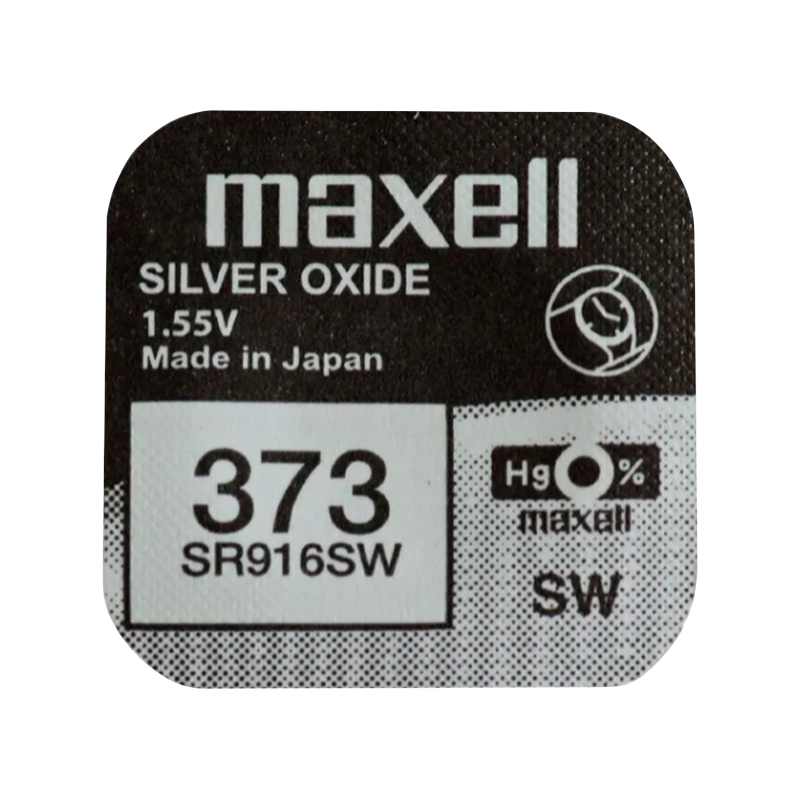 Батарейка Maxell 373 (SR916SW) BL1 Silver Oxide 1.55V 0%Hg (1/10/100)