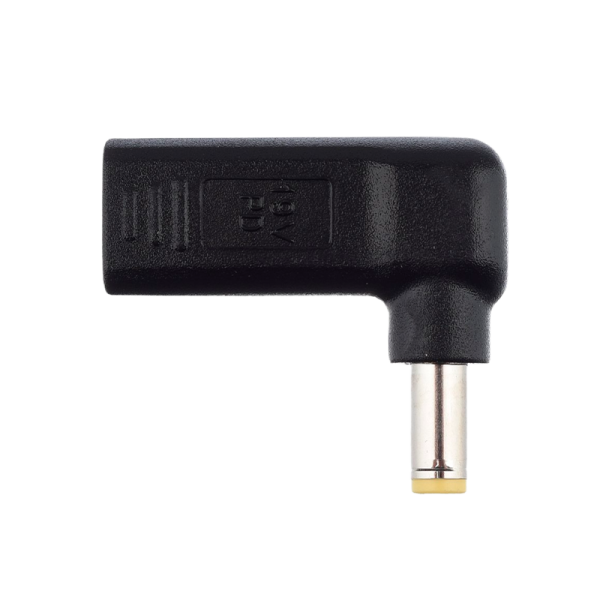 Адаптер GoPower Type-C (m)-5.5x2.5mm (m) черный