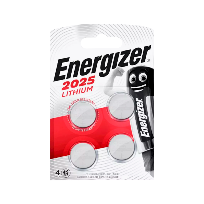 Батарейка Energizer CR2025 BL4 Lithium 3V (4/40/560)