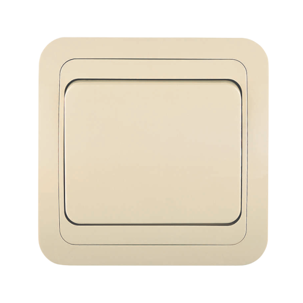 Выключатель Makel Mimoza 1-клав.10A пластик проходной кремовый 25005