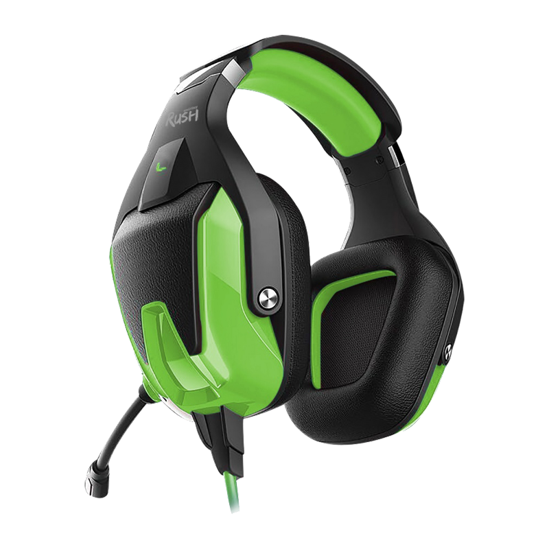 Наушники полноразмерные Smartbuy Rush BATTLE STATION с микр. игровые черный зеленый (1/20)