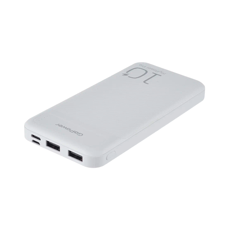 *Внешний аккумулятор GoPower PB2U myPower Pro 10000mAh белый 