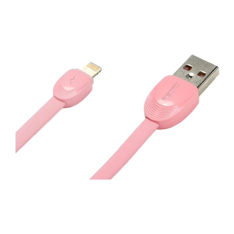 USB кабель REMAX Shell (IPhone 5/6/7/SE) RC-040I Розовый, (35)