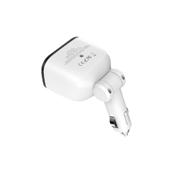 Автомобильное З/У HOCO Z28 2USB 3.1A 2 прикуривателя белый (1/120)