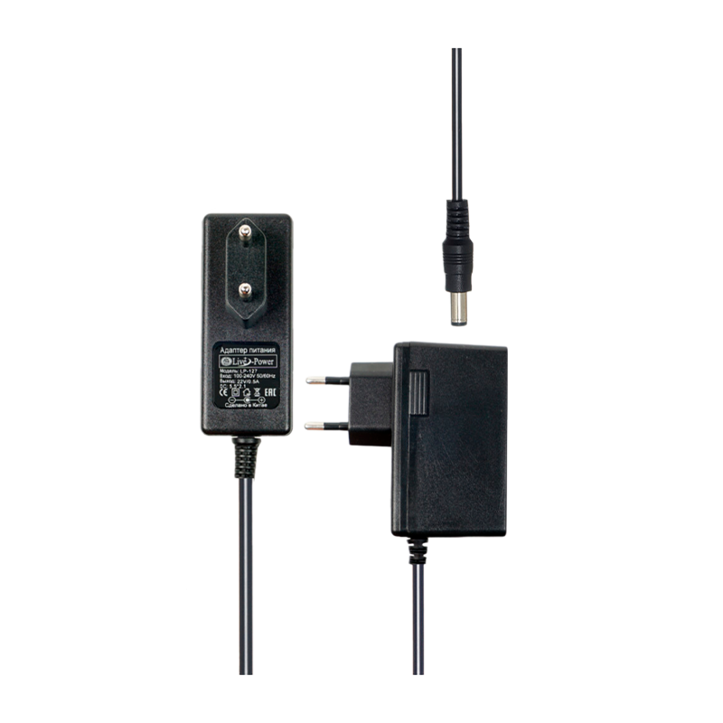 Блок питания Live Power LP127 0.5A 22V для пылесосов Bosch 5,5x2,1/12мм (1/100)