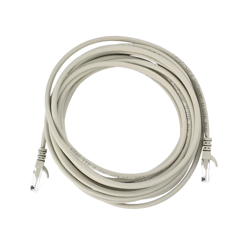 Патч-корд GoPower RJ-45 (m)-RJ-45 (m) 5.0м кат.5е ПВХ 26AWG CCA серый в пакете (1/50)