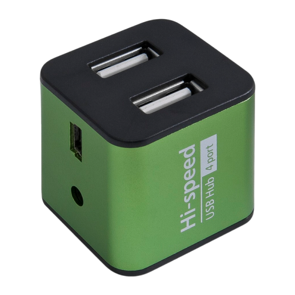 USB-Хаб Defender Quadro Iron 4USB зеленый (1/100)