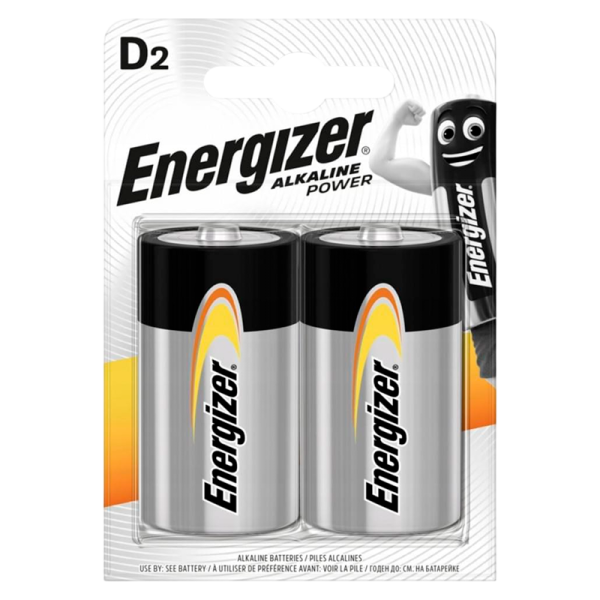 Батарейка Energizer Alkaline power LR20 D BL2 Alkaline 1.5V (2/12)