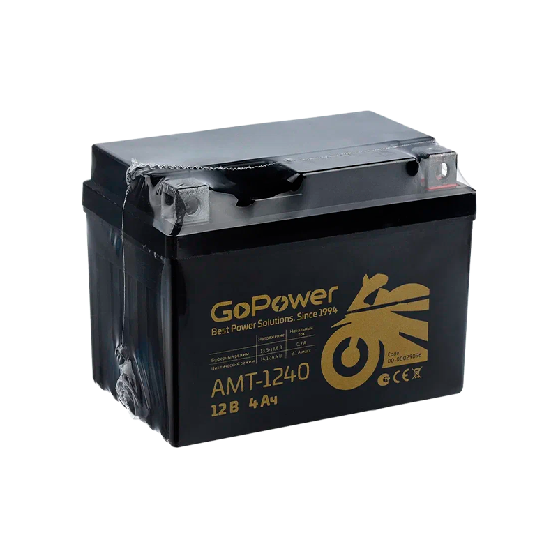 Аккумулятор для мототехники GoPower 12V 4Ah