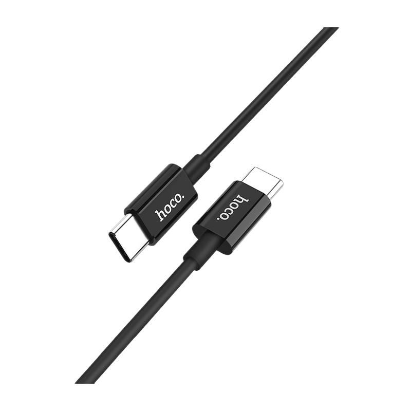 Кабель HOCO X23 Type-C (m)-Type-C (m) 1.0м 3.0A TPE черный (1/46/276)