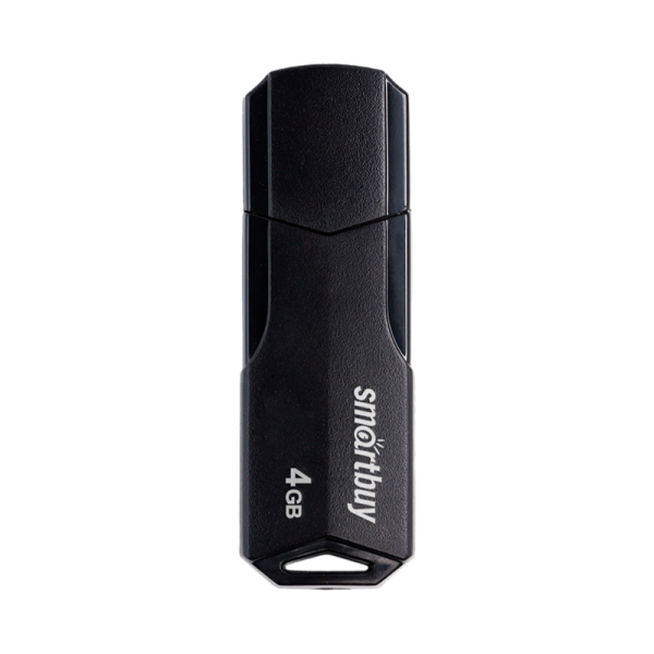 Флеш-накопитель Smartbuy Clue 4GB USB2.0 пластик черный