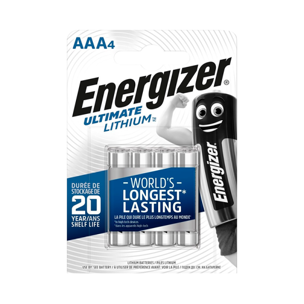 Батарейка Energizer Ultimate FR03 AAA BL4 Lithium 1.5V (4/48)