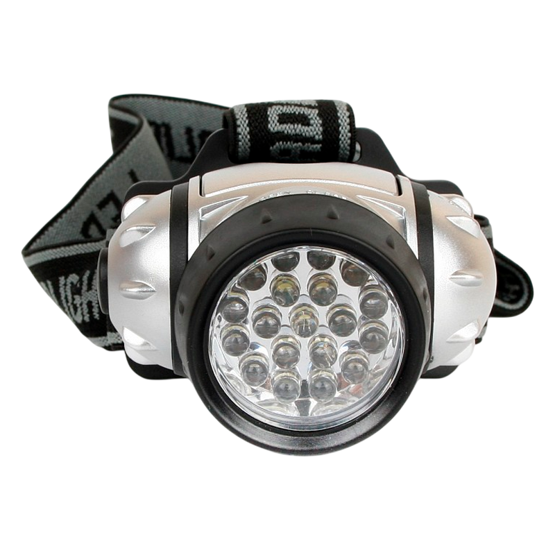 Фонарь налобный Ultraflash LED5353 1.6W 19LED от батареек 4 режима черный (1/5/100)