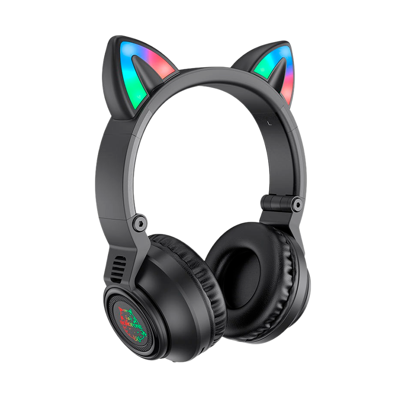 Наушники полноразмерные Borofone BO18 bluetooth 5.0 с микр. черный (1/36)