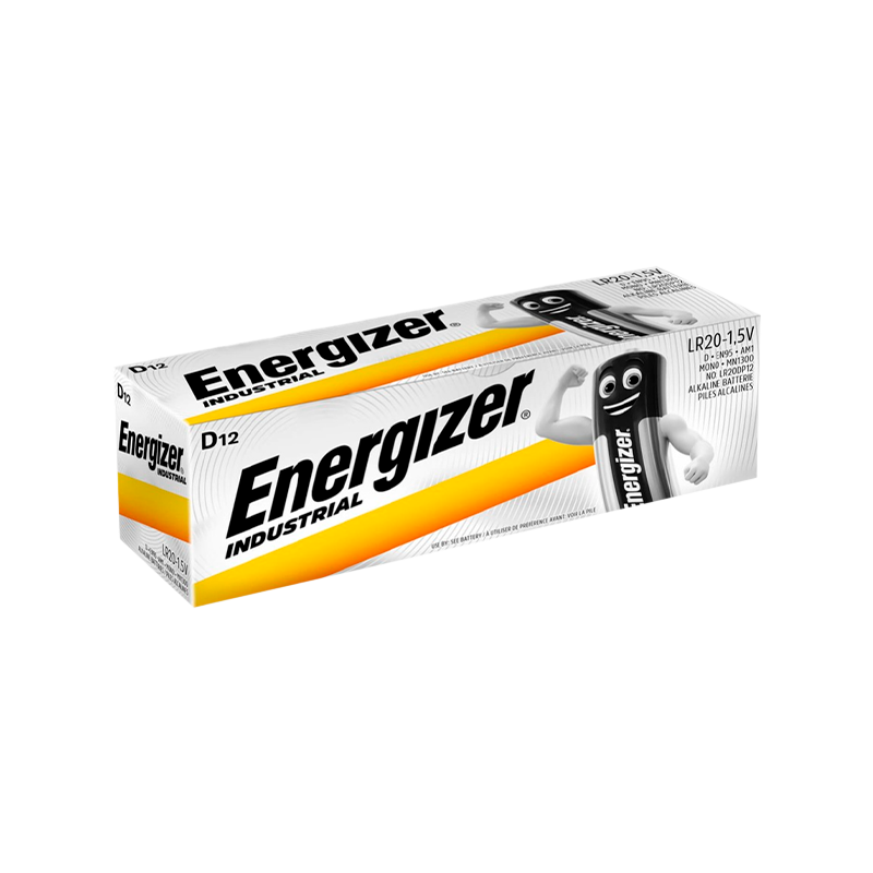 Батарейка Energizer INDUSTRIAL LR20 D BOX12 Alkaline 1.5V (12/72)