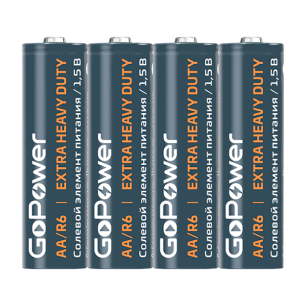 Батарейка GoPower R6 AA BL4 Heavy Duty 1.5V (4/48/576)