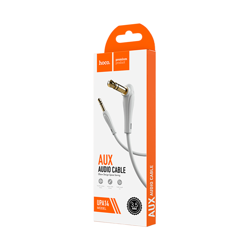 Кабель AUX HOCO UPA14 Jack 3.5mm (m)-Jack 3.5mm (m) 1.0м TPE серый (1/30/300)