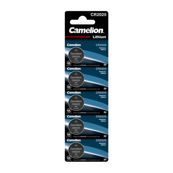 Батарейка Camelion CR2025 BL5 Lithium 3V (5/50/1800)