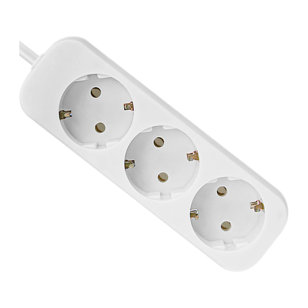 Удлинитель Defender E350 3р.С/З 10A 5.0м ПВС 3x1мм² белый (1/30)