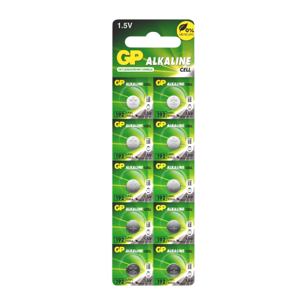 Батарейка GP G3/LR736/LR41/392A/192 BL10 Alkaline 1.5V отрывные (10/250/5000)