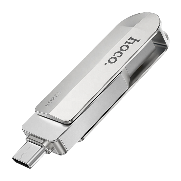 Флеш-накопитель HOCO Wise UD10 16GB USB3.0 Type-C (m) металл серебряный (1/25)