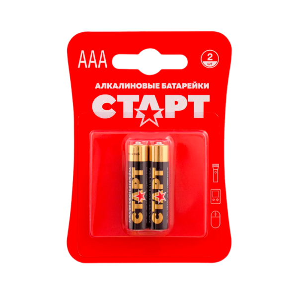 Батарейка Старт LR03 AAA BL2 Alkaline 1.5V (2/40/720)