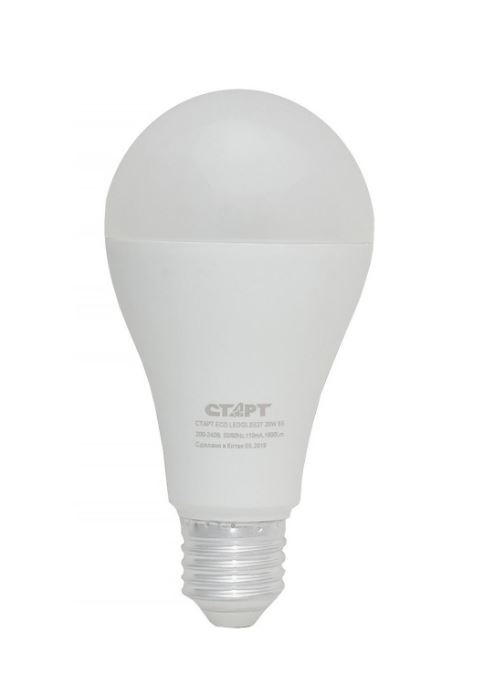*Лампа светодиодная Старт GLS E27 20W 6500К 220V груша Eco матовая (1/10/100) 