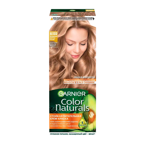Краска для волос GARNIER Color Naturals 110мл 8.132 Натур. светло-русый (1/12)