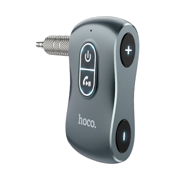 Адаптер HOCO E73 Jack 3.5mm (m)-bluetooth 5.0 серый (1/20/200)
